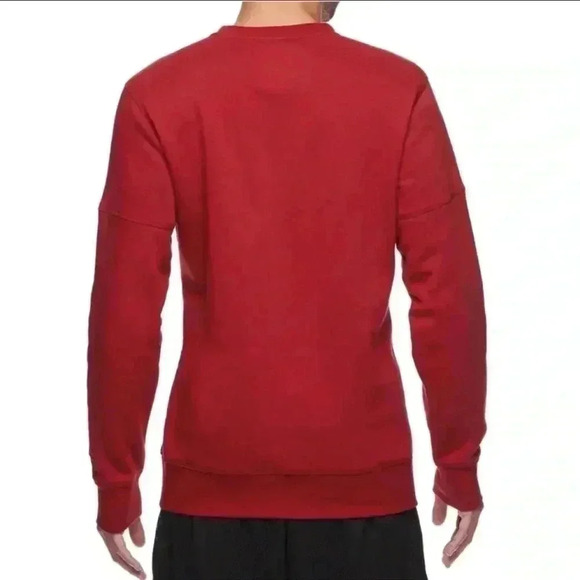 AND1 Men’s Red Fleece Lined Sweatshirt MVP Crewneck Size Large Long Sleeve - Picture 2 of 5
